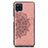 Custodia Silicone Ultra Sottile Morbida Cover con Magnetico S03D per Samsung Galaxy A12 Oro Rosa