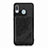 Custodia Silicone Ultra Sottile Morbida Cover con Magnetico S03D per Samsung Galaxy A20 Nero