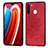 Custodia Silicone Ultra Sottile Morbida Cover con Magnetico S03D per Samsung Galaxy A21 European Rosso