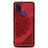 Custodia Silicone Ultra Sottile Morbida Cover con Magnetico S03D per Samsung Galaxy A21s Rosso