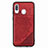 Custodia Silicone Ultra Sottile Morbida Cover con Magnetico S03D per Samsung Galaxy A40 Rosso