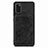 Custodia Silicone Ultra Sottile Morbida Cover con Magnetico S03D per Samsung Galaxy A41 Nero