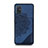 Custodia Silicone Ultra Sottile Morbida Cover con Magnetico S03D per Samsung Galaxy A51 5G Blu