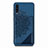 Custodia Silicone Ultra Sottile Morbida Cover con Magnetico S03D per Samsung Galaxy A70 Blu