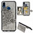 Custodia Silicone Ultra Sottile Morbida Cover con Magnetico S03D per Samsung Galaxy M01s
