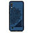 Custodia Silicone Ultra Sottile Morbida Cover con Magnetico S03D per Samsung Galaxy M10 Blu