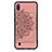 Custodia Silicone Ultra Sottile Morbida Cover con Magnetico S03D per Samsung Galaxy M10 Oro Rosa