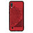 Custodia Silicone Ultra Sottile Morbida Cover con Magnetico S03D per Samsung Galaxy M10 Rosso