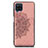 Custodia Silicone Ultra Sottile Morbida Cover con Magnetico S03D per Samsung Galaxy M12 Oro Rosa