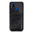 Custodia Silicone Ultra Sottile Morbida Cover con Magnetico S03D per Samsung Galaxy M31 Prime Edition Nero