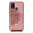 Custodia Silicone Ultra Sottile Morbida Cover con Magnetico S03D per Samsung Galaxy M31 Prime Edition Oro Rosa
