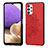 Custodia Silicone Ultra Sottile Morbida Cover con Magnetico S03D per Samsung Galaxy M32 5G Rosso