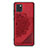 Custodia Silicone Ultra Sottile Morbida Cover con Magnetico S03D per Samsung Galaxy Note 10 Lite Rosso