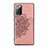 Custodia Silicone Ultra Sottile Morbida Cover con Magnetico S03D per Samsung Galaxy Note 20 5G Oro Rosa