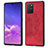 Custodia Silicone Ultra Sottile Morbida Cover con Magnetico S03D per Samsung Galaxy S10 Lite Rosso