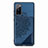 Custodia Silicone Ultra Sottile Morbida Cover con Magnetico S03D per Samsung Galaxy S20 FE 4G Blu