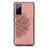 Custodia Silicone Ultra Sottile Morbida Cover con Magnetico S03D per Samsung Galaxy S20 FE 4G Oro Rosa