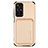 Custodia Silicone Ultra Sottile Morbida Cover con Magnetico S03D per Xiaomi Poco M4 Pro 5G Oro