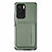 Custodia Silicone Ultra Sottile Morbida Cover con Magnetico S03D per Xiaomi Redmi K40 5G Verde