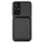 Custodia Silicone Ultra Sottile Morbida Cover con Magnetico S03D per Xiaomi Redmi Note 11 5G Nero