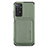 Custodia Silicone Ultra Sottile Morbida Cover con Magnetico S03D per Xiaomi Redmi Note 11 Pro 4G Verde