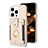 Custodia Silicone Ultra Sottile Morbida Cover con Magnetico S04D per Apple iPhone 13 Pro Oro