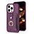 Custodia Silicone Ultra Sottile Morbida Cover con Magnetico S04D per Apple iPhone 13 Pro Viola