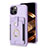 Custodia Silicone Ultra Sottile Morbida Cover con Magnetico S04D per Apple iPhone 14 Lavanda