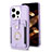 Custodia Silicone Ultra Sottile Morbida Cover con Magnetico S04D per Apple iPhone 16 Pro Max Lavanda