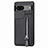 Custodia Silicone Ultra Sottile Morbida Cover con Magnetico S04D per Google Pixel 7a 5G Nero