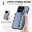 Custodia Silicone Ultra Sottile Morbida Cover con Magnetico S04D per Huawei Honor X8a 4G