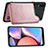 Custodia Silicone Ultra Sottile Morbida Cover con Magnetico S04D per Samsung Galaxy A10s Oro Rosa