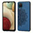 Custodia Silicone Ultra Sottile Morbida Cover con Magnetico S04D per Samsung Galaxy A12 5G Blu