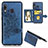 Custodia Silicone Ultra Sottile Morbida Cover con Magnetico S04D per Samsung Galaxy A20