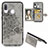 Custodia Silicone Ultra Sottile Morbida Cover con Magnetico S04D per Samsung Galaxy A40 Grigio