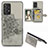 Custodia Silicone Ultra Sottile Morbida Cover con Magnetico S04D per Samsung Galaxy A52 4G Grigio