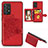 Custodia Silicone Ultra Sottile Morbida Cover con Magnetico S04D per Samsung Galaxy A52s 5G Rosso