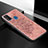 Custodia Silicone Ultra Sottile Morbida Cover con Magnetico S04D per Samsung Galaxy M30s Oro Rosa