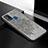 Custodia Silicone Ultra Sottile Morbida Cover con Magnetico S04D per Samsung Galaxy M31 Prime Edition Grigio