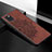 Custodia Silicone Ultra Sottile Morbida Cover con Magnetico S04D per Samsung Galaxy Note 10 Lite Marrone