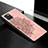 Custodia Silicone Ultra Sottile Morbida Cover con Magnetico S04D per Samsung Galaxy Note 10 Lite Oro Rosa