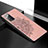 Custodia Silicone Ultra Sottile Morbida Cover con Magnetico S04D per Samsung Galaxy Note 20 5G Oro Rosa