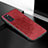 Custodia Silicone Ultra Sottile Morbida Cover con Magnetico S04D per Samsung Galaxy S20 Rosso