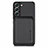 Custodia Silicone Ultra Sottile Morbida Cover con Magnetico S04D per Samsung Galaxy S21 Plus 5G Nero