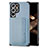 Custodia Silicone Ultra Sottile Morbida Cover con Magnetico S04D per Samsung Galaxy S24 Ultra 5G