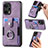 Custodia Silicone Ultra Sottile Morbida Cover con Magnetico S04D per Xiaomi Poco F5 5G Viola