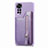 Custodia Silicone Ultra Sottile Morbida Cover con Magnetico S04D per Xiaomi Redmi Note 11 4G (2022) Viola