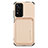 Custodia Silicone Ultra Sottile Morbida Cover con Magnetico S04D per Xiaomi Redmi Note 11 Pro+ Plus 5G Oro