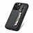 Custodia Silicone Ultra Sottile Morbida Cover con Magnetico S05D per Apple iPhone 13 Pro