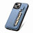 Custodia Silicone Ultra Sottile Morbida Cover con Magnetico S05D per Apple iPhone 14 Blu